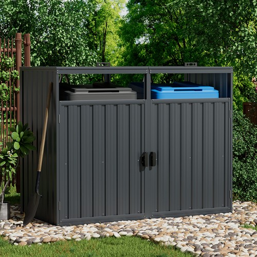 Double wheelie bin storage - wheelie,