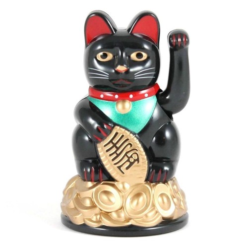 Lucky beckoning fortune cat - lucky, 4"