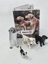 Vtg schleich dog figure lot - dog, of