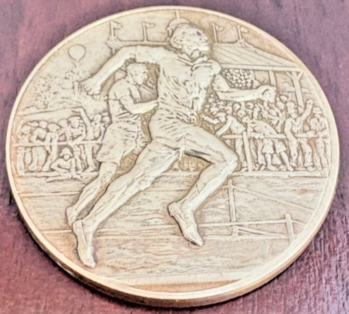 Athletics running medal relief - medal,