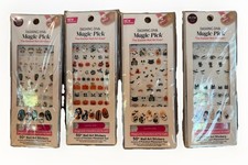 Set  Of 4 Dashing Diva Magic Pick Nail Stickers ~ NEW