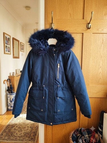 George navy fur - george, parka