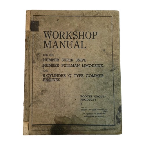 Vintage workshop manual - workshop,