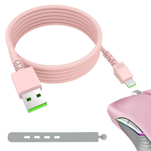 9ft usb micro braided mouse - 5.9ft,