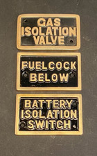 Narrowboat Brass label set