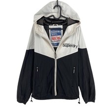 Superdry Sport Black & White Double Blacklabel Stormbreaker Jacket Size S