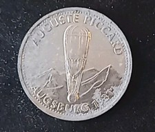 Shell Token - Man In Flight - Auguste Picard - 1931 - Issued 1970's 