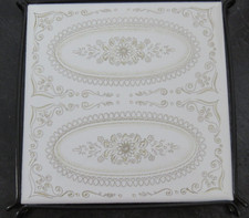 Vintage White Cream Floral