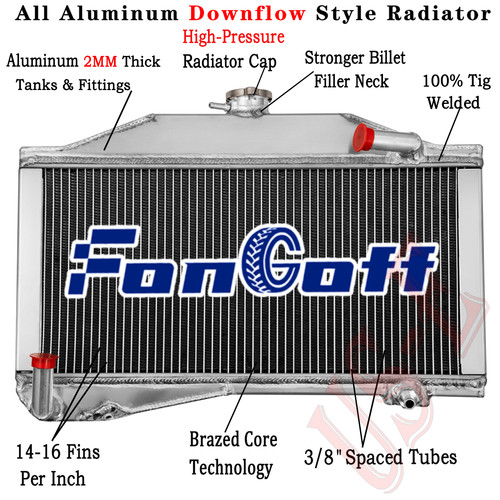 Row aluminium radiator fit - radiator,