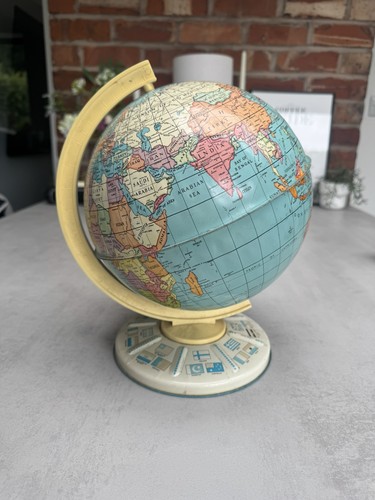 Vintage world globe - stand,