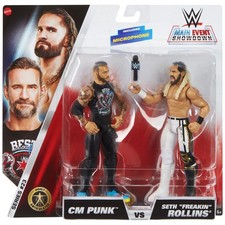 WWE Main Event Showdown Series 23 Action Figures 2 Pack CM Punk vs Seth 'Freakin