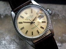 Stunning 1985 Rolex Oyster Datejust ‘Wide Boy’ Dial Quick-Date Set Gents Vintage