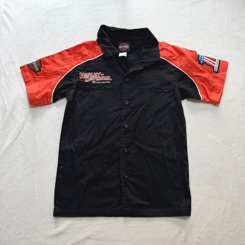 Harley davidson button down - button,