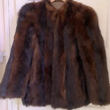 Real fur coat vintage thick