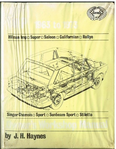 Hillman imp sunbeam stiletto - hillman,