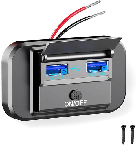 12v dual usb fast charger - dual,