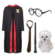 KIDS WIZARD COSTUME WORLD BOOK DAY OWL GLASSES MAGIC WAND TIE BOYS GIRLS