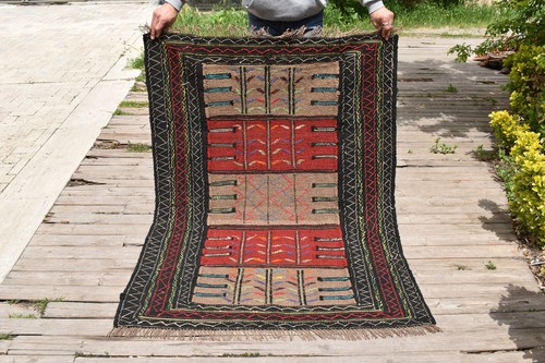 Turkish rug 3x4 handwoven - rug,