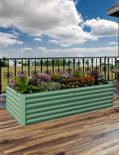 Deep metal raised garden - deep, bed