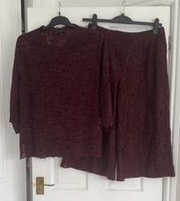 Zara Brown Lace Co-ord Size