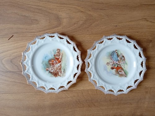 Pair antique german silesia - german,