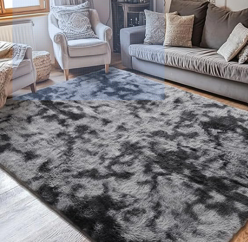 Calore fluffy shaggy area rug - fluffy,