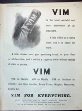 Antique Print 1904 Vim