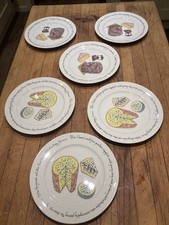 Jersey Pottery ‘Richard Bramble’ Cheese Plates 6