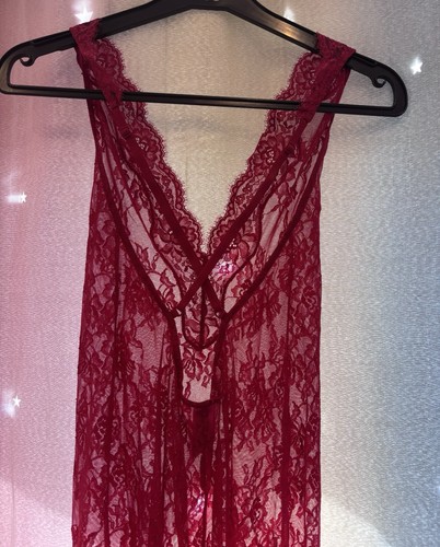 Senza red floral lace - la,