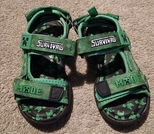 Kids minecraft sandals size - minecraft,