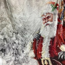 Christmas Santa Reversible Double Duvet Cover Bedding Set Holiday