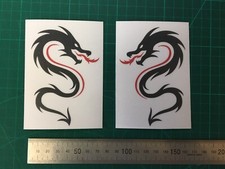 (X2) Dragon Stickers Decals