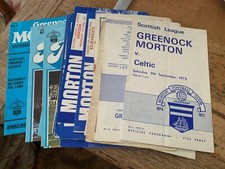 GREENOCK MORTON HOME programmes 1960s and 1970s choose from list