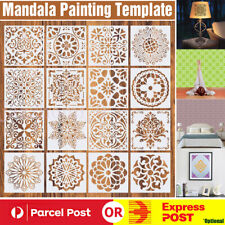 16pcs Mandala Drawing Dot Painting Templates Stencils Tool For DIY Art Decor UK