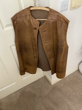 British Army Leather Jerkin WW2 Size 2 It Is 85 Years Old In Very Good Condition