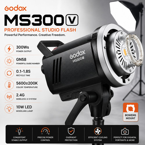 Godox ms300 300ws studio - godox,