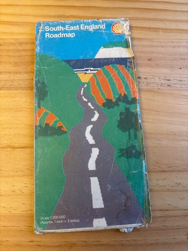 Vintage folded paper roadmap - a,