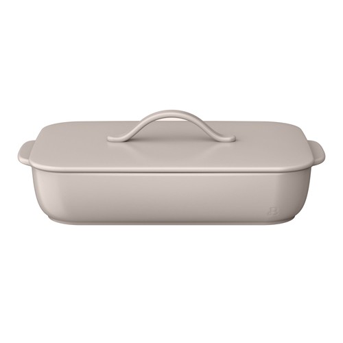 Covered stoneware baking - stoneware, dish