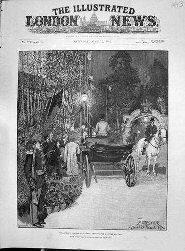 Old 1892 queen - queen, victoria