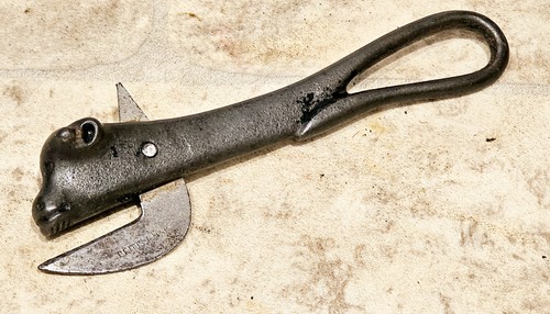 Antique english cast iron bull - iron,