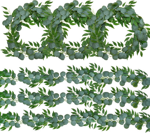 Pack faux eucalyptus garland - 6,