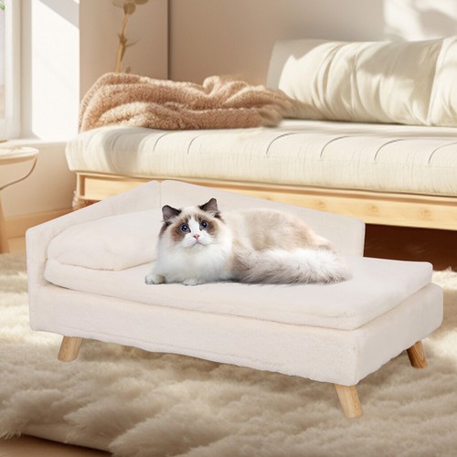 Velvet pet dog couch - pet, cat