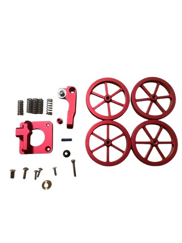 Red levelling knob - red, 3d