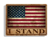 Rustic I Stand USA American