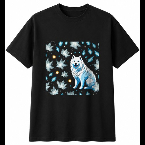 Botanical samoyed shattered - samoyed,