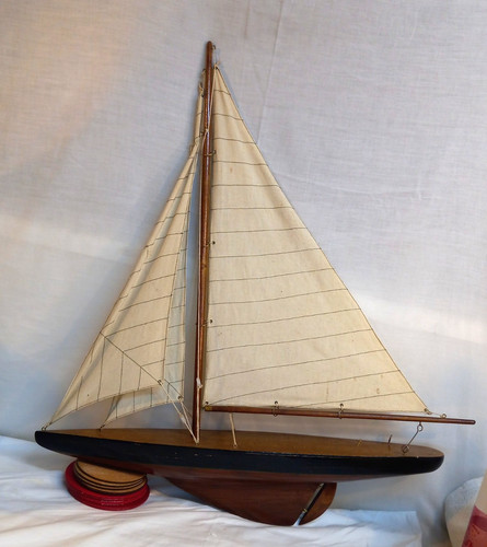 Vintage model sailing ship - vintage,