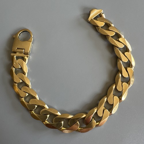 9ct yellow gold - yellow, curb