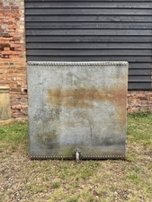 Antique XL Galvanised Riveted Water Tank with Tap & Lid – Planter or Feature 4D