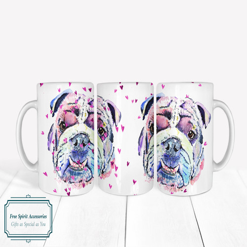 Beautiful british bulldog mug - beautiful,