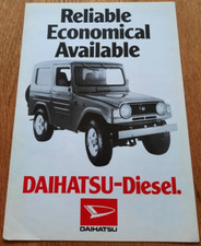 1979 DAIHATSU F50 series 4x4 diesel car sales brochure catalogue from UK. 4WD
